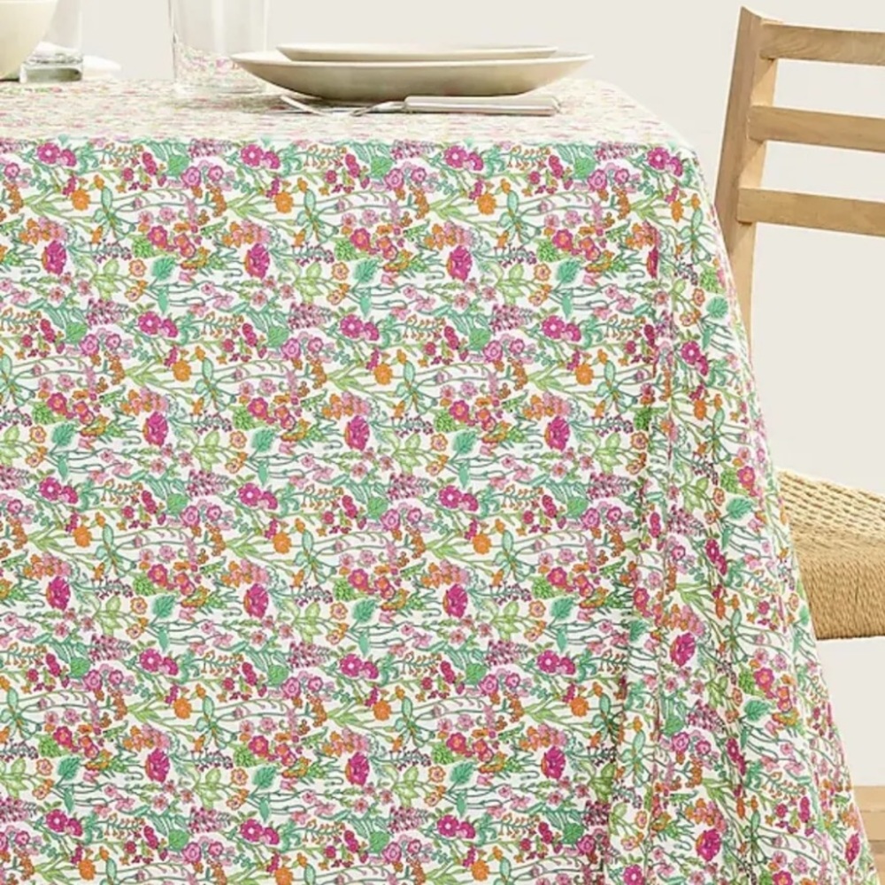 NWT J. Crew  Liberty of London 100% cotton floral tablecloth